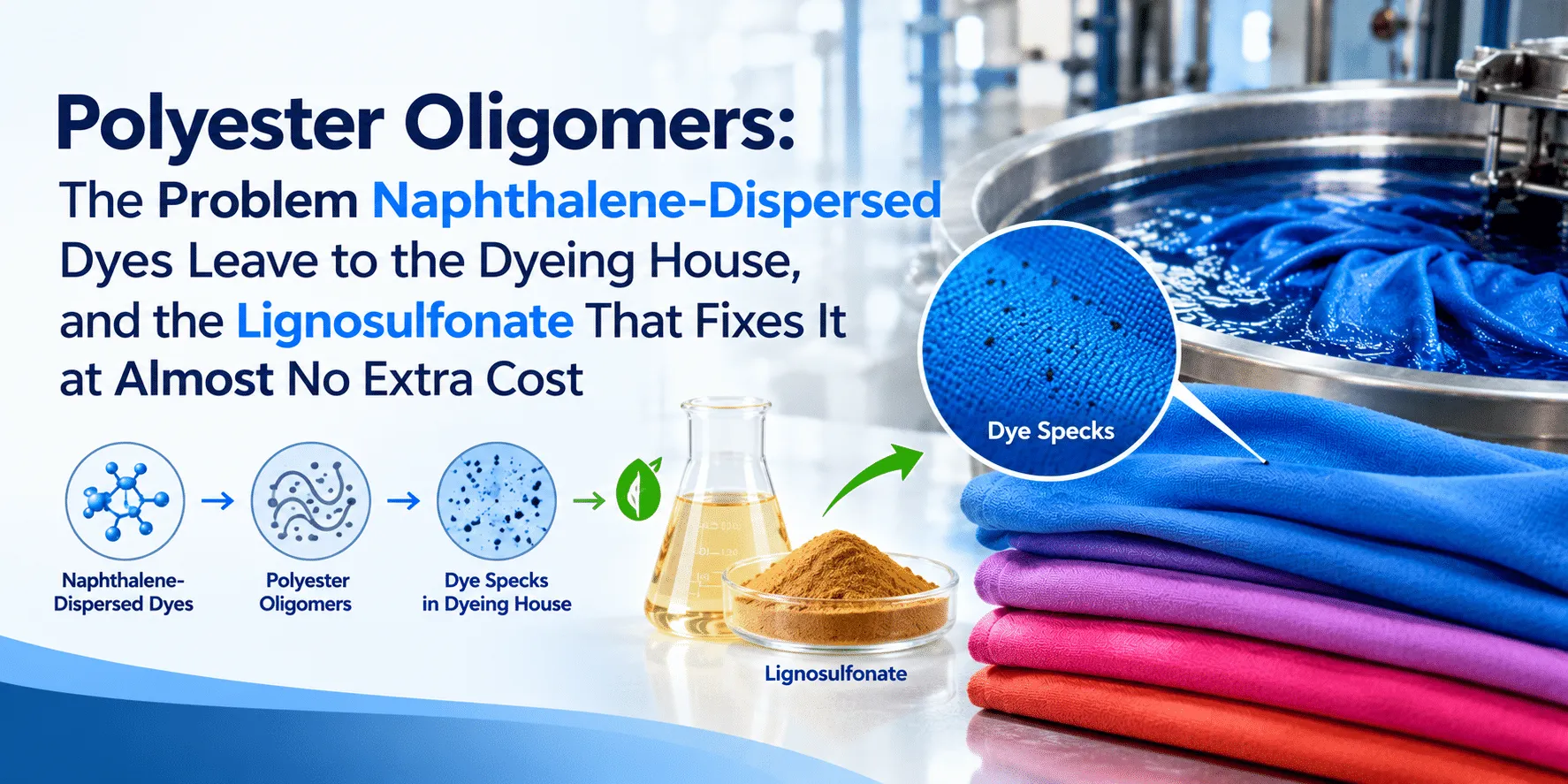 Polyester oligomers and ES-3 sodium lignosulfonate dispersant